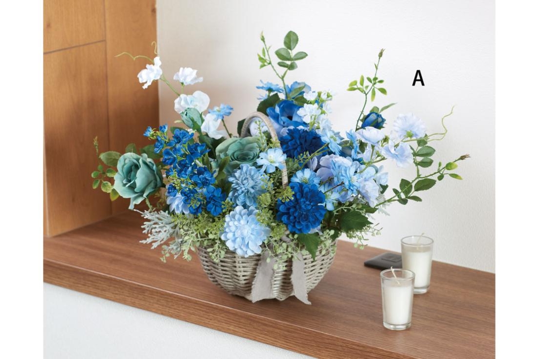 ブルーバスケットアレンジ