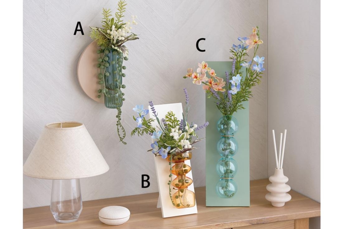 グラスベースインテリア壁掛け