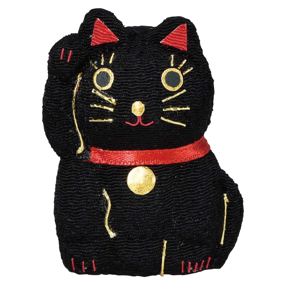 ちりめん招き猫飾り