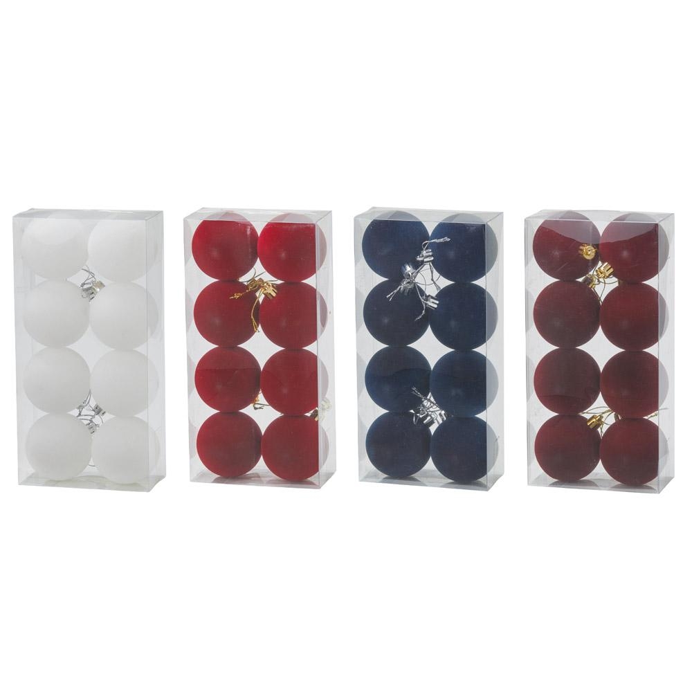 ベルベットボールオーナメント（1箱8コ入）